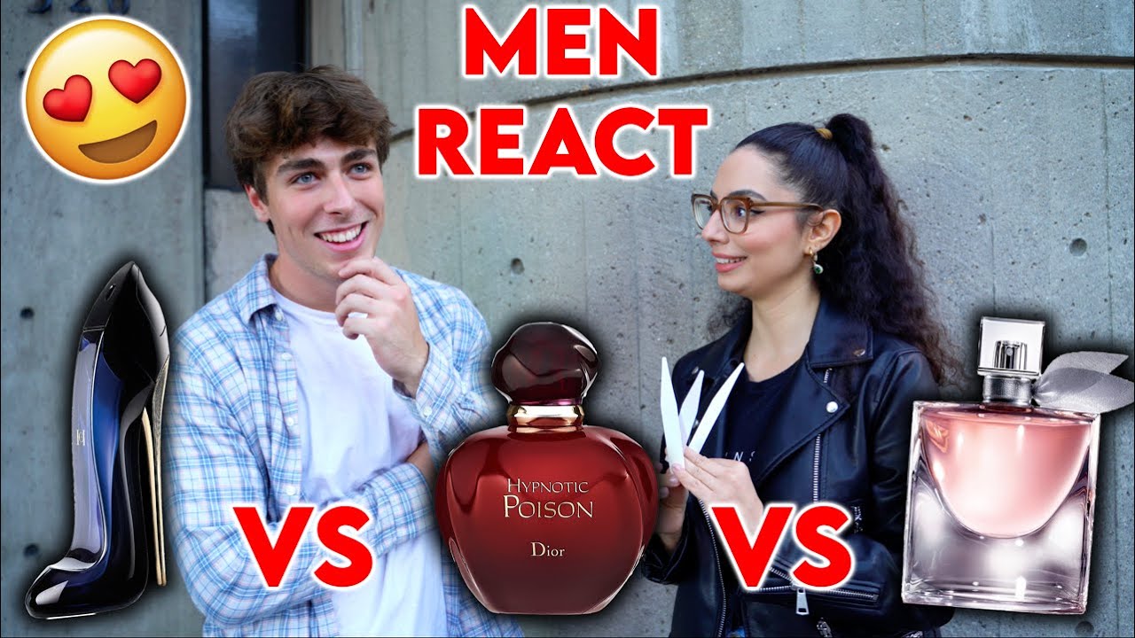 Men React to Lancome La Vie Est Belle, Carolina Herrera Good Girl & Dior  Hypnotic Poison Perfumes! 