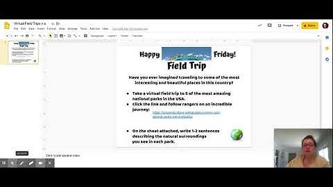 Virtual Field Trips v a - Google Slides