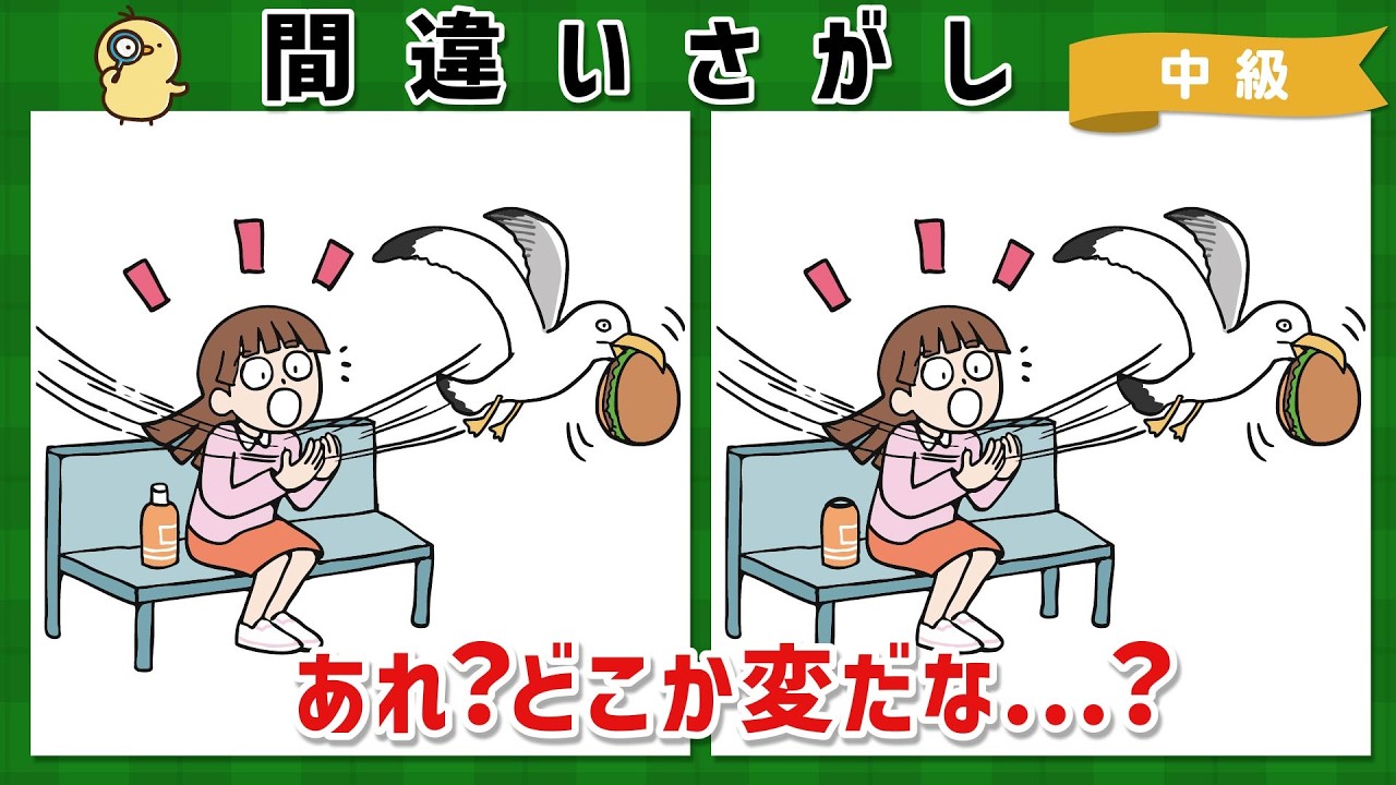 【間違い探し】認知症予防に楽しく脳トレ！60代70代の脳活におすすめ【頭の体操】