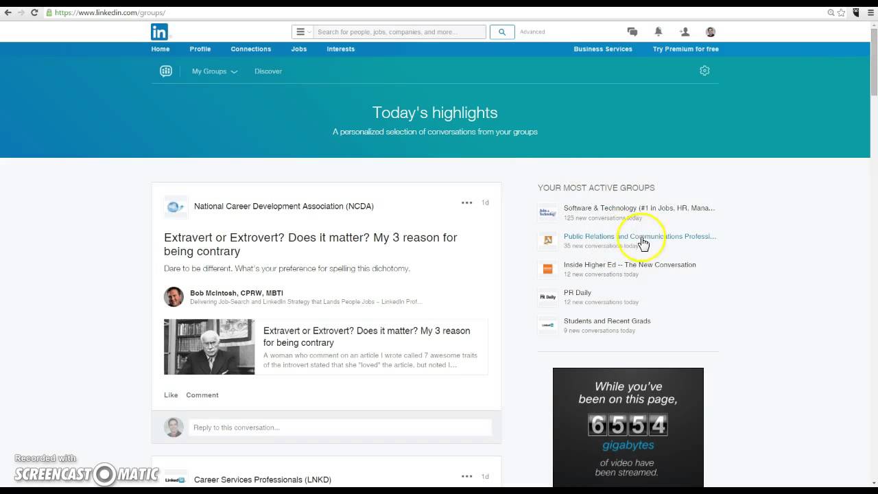 LinkedIn Groups: Posting a job