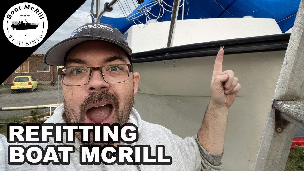 Boat deck repair 10 Getting the rubbguard back in place Boat McRill