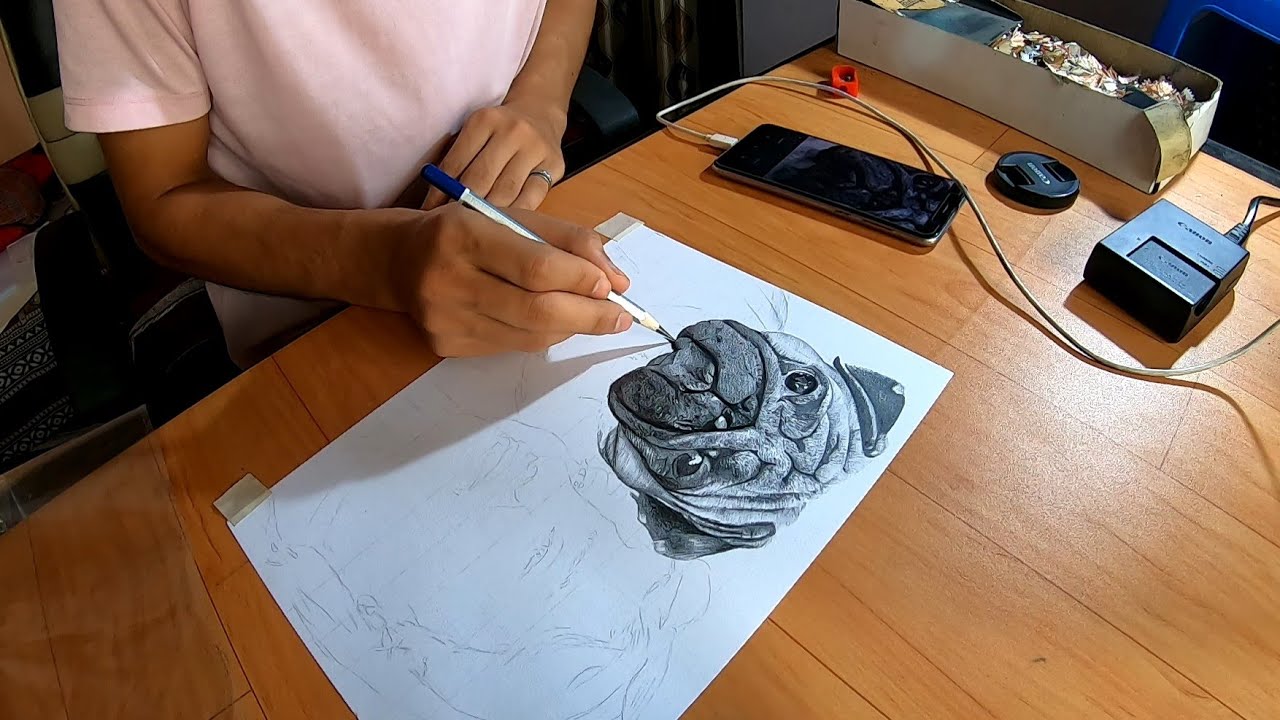 Drawing it for the First time 😀 Vlog - YouTube