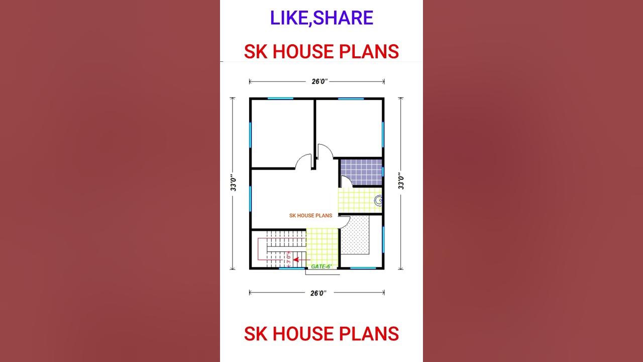 26-x-33-house-plan-serial-number-1580-shorts-youtube