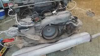 VW T2 bus motor type 4 1800 CC testdraaien