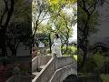 Ancient Chinese garden, traditional Hanfu, and calm vibes.#ChineseTraditionalCulture #chinesegarden