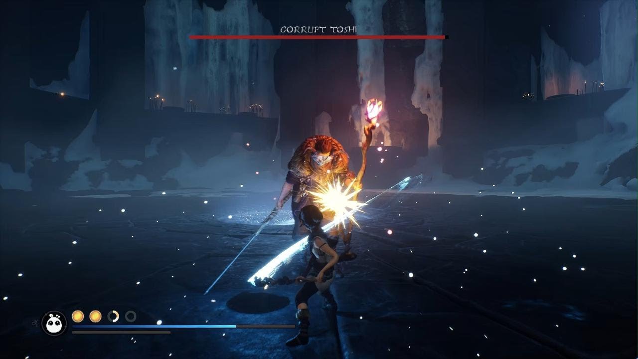 Corrupt Toshi boss fight (Kena: Bridge of Spirits)