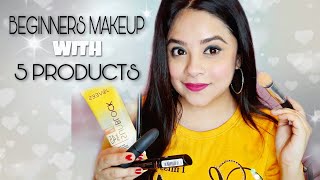 BEGINNERS MAKEUP LOOK || AFFORDABLE PRODUCTS UNDER RS.300 || IPSHITA ROY screenshot 4