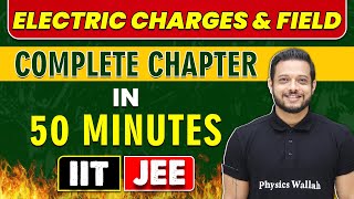 ELECTRIC CHARGES & FIELDS || Mind Map Revision in 50 Minutes || Class 12th JEE