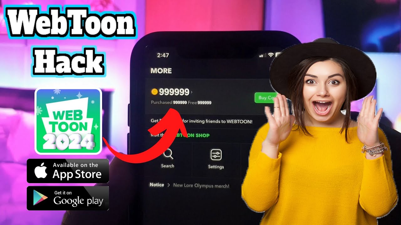 Webtoon App Hack . How To Get Unlimited Free Coins on Webtoon 2024 [IOS/Android]