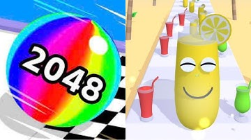 Ball Run 2048 vs Juice Run - All Levels Android,ios Gameplay Mobile.ep2