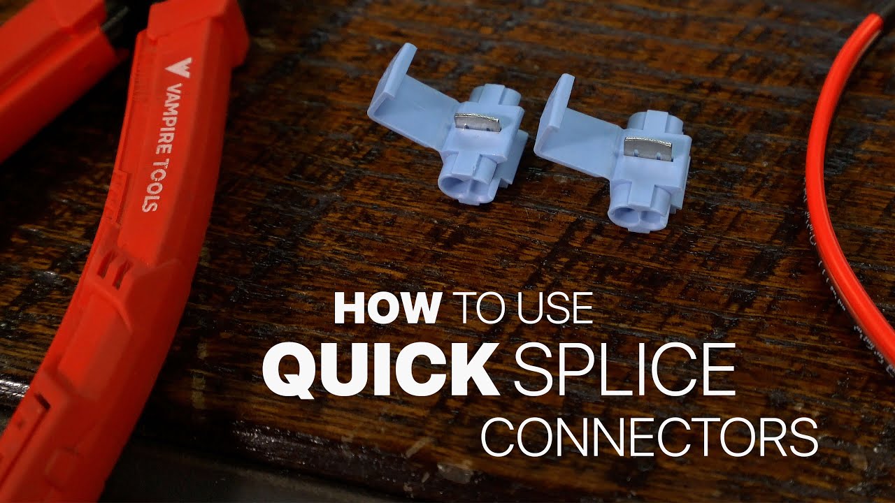 How To Use Quick Splice Connectors To Tap Into Your Vehicle's Main