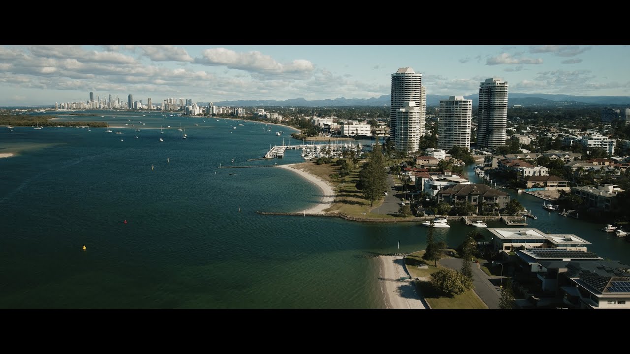 Runaway Bay, Gold Coast, Queensland, Australia - DJI Mini 2 - 4K Cinemascope