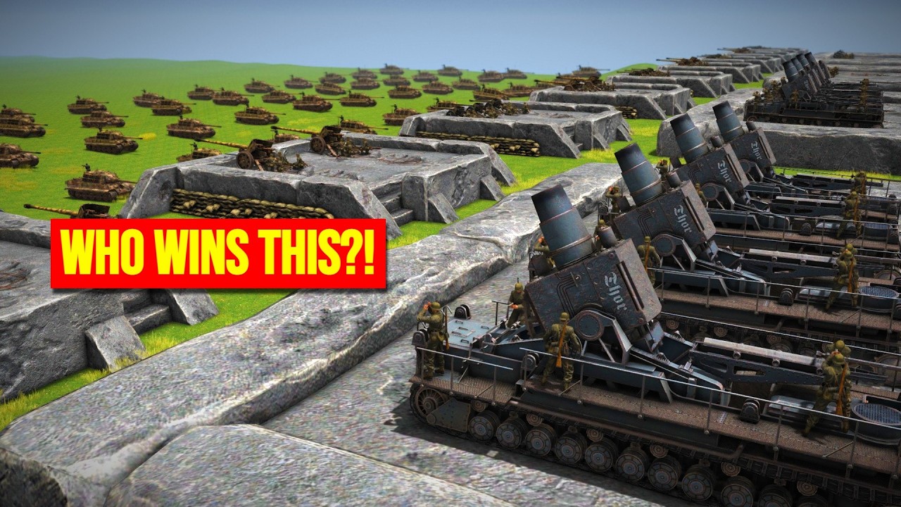 100 JagdTigers Assault a Massive Karl-Gerät Fortress