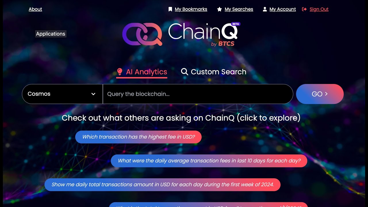 ChainQ by BTCS - An AI-Powered Blockchain Analytics Platform