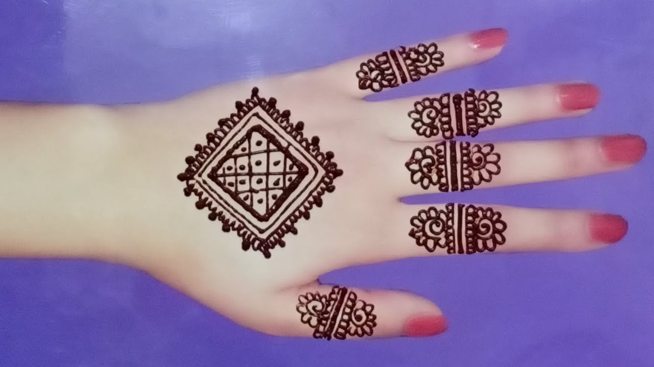 Easy Stylish Back Hand Mehndi Design Latest Mehandi for Hands |design back side