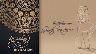 Wedding Invitation | Royal and Soulful Wedding Invite | Video Tailor | Save the date | VTSD040 screenshot 4
