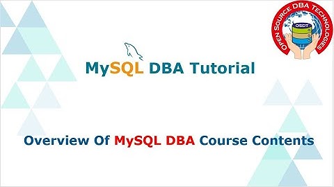 MySQL DBA Complete Video Tutorial  in Telugu @6999 Only.