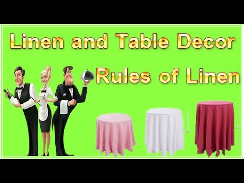 Linen and Table Decor Rules of