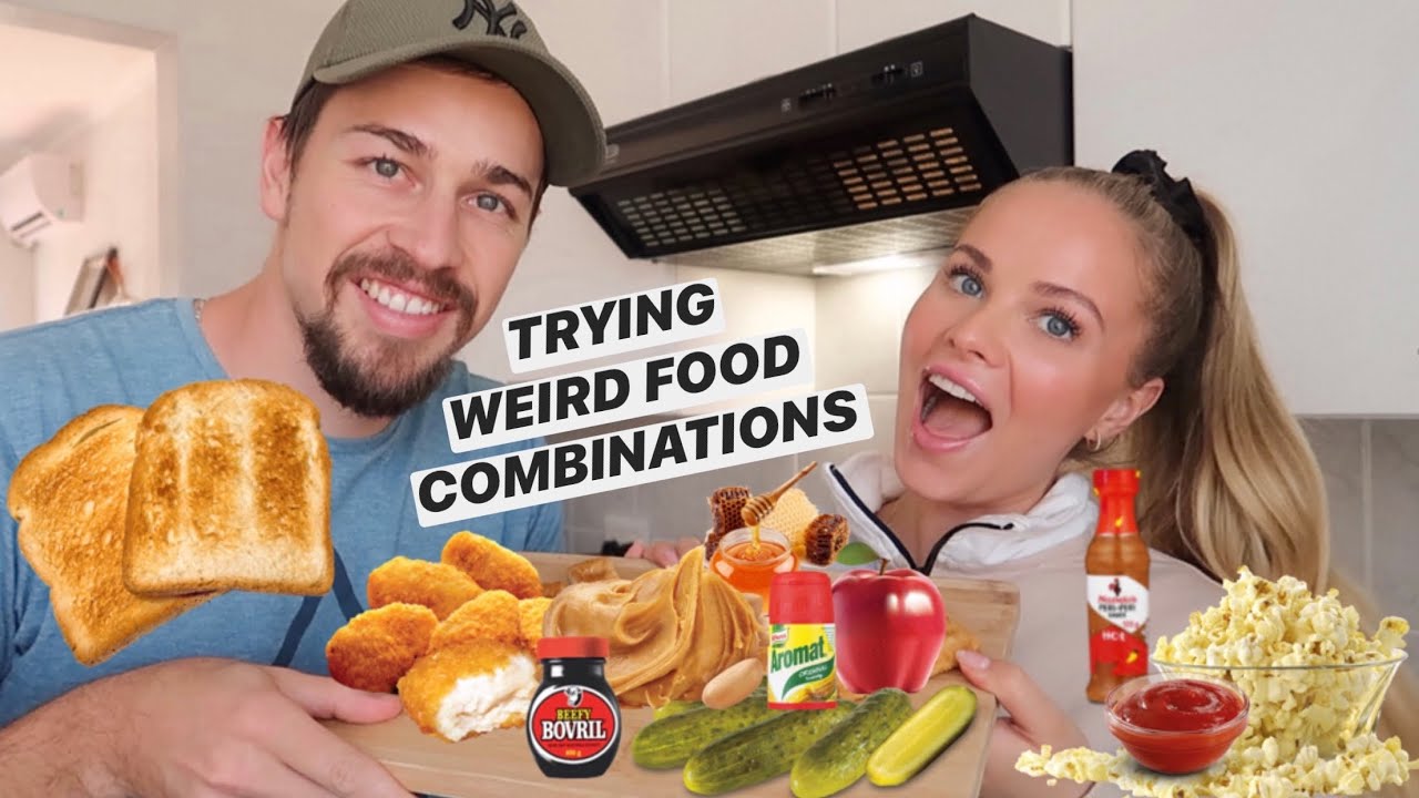 FOOD VLOG Trying your weird food combinations Jess&Bren Vlog 35