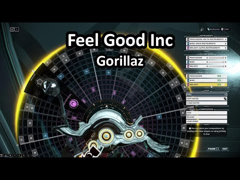 Warframe Mandachord: Feel Good Inc (Gorillaz)