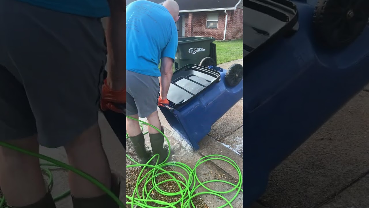 Trash Can cleaning on Fort Polk LA