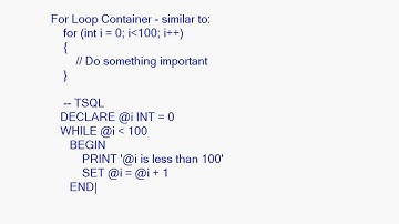 Containers: The For Loop and Sequence Containers, Part 1