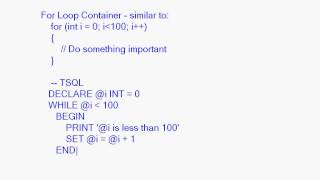 Containers: The For Loop and Sequence Containers, Part 1