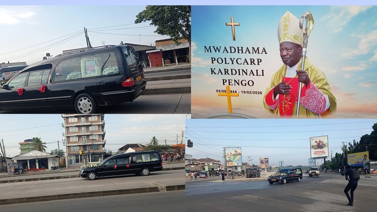 #TAZAMA MSAFALA WA MWILI WA KARDNALI PENGO KUTOKA LUGALO HOSPITAL MPAKA KANISA KUU ST. JOSEPH- DSM.