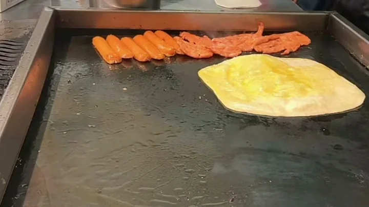 Egg-stuffed pancake bursting with egg aroma—hot, crispy and utterly satisfying!