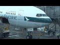 THE SIGHT &amp; THE SOUND 2/2 : Flight onboard Cathay Pacific B 777-367ER B-KPI from HKG to Tokyo (HND)