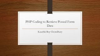 POST Method In Action: Simple Form