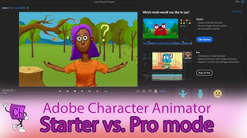 Starter Vs Pro Adobe Character Animator