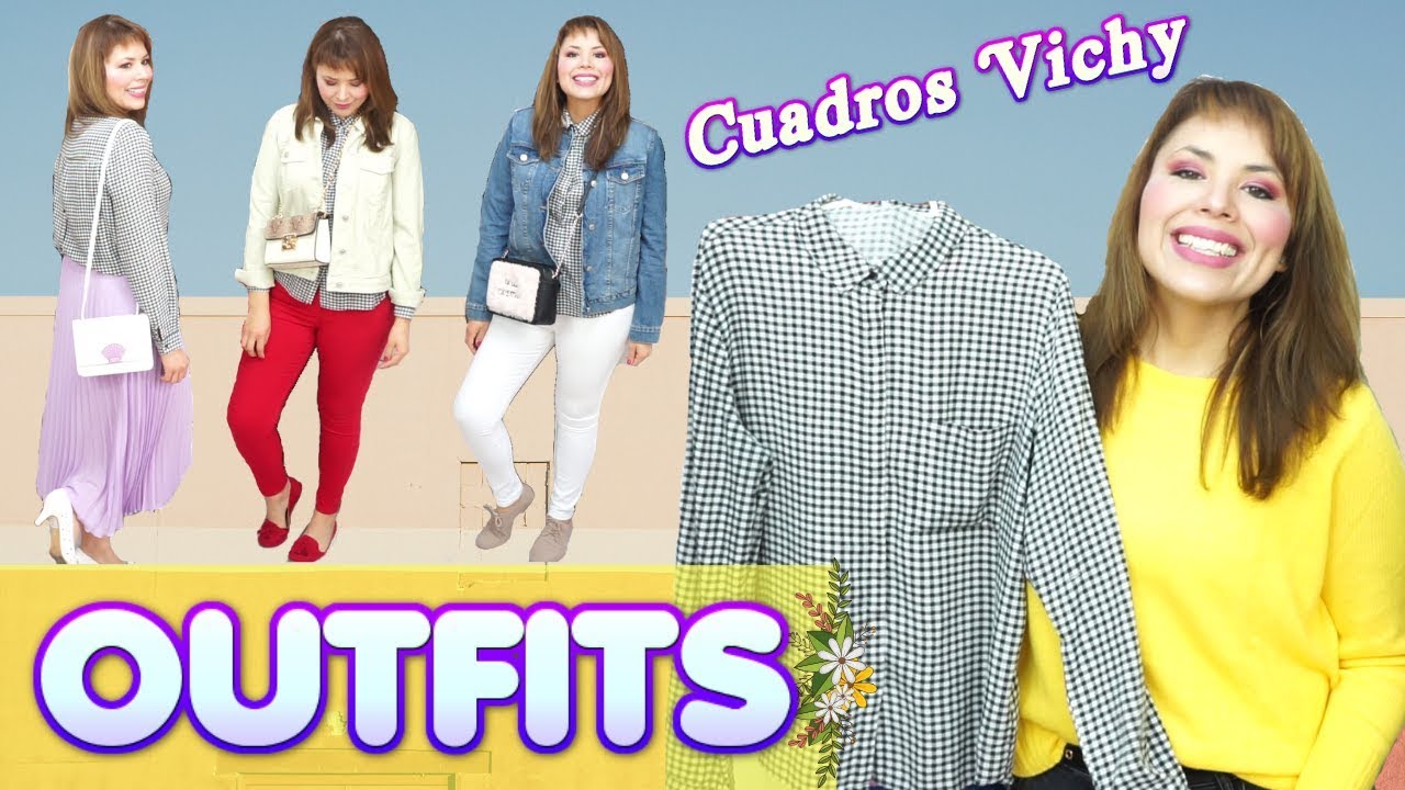 1 PANTALÓN de CUADROS muchos LOOKS!/ OUTFITS con PANTALÓN de CUADROS en  PRIMAVERA/ DaY_BB - YouTube