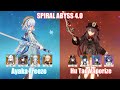 C0 Ayaka Freeze & C0 Hu Tao Vaporize | Spiral Abyss 4.0 | Genshin Impact