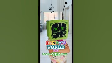 Dandy’s World DIY Custom VEE Mask handmade craft #dandysworld #roblox