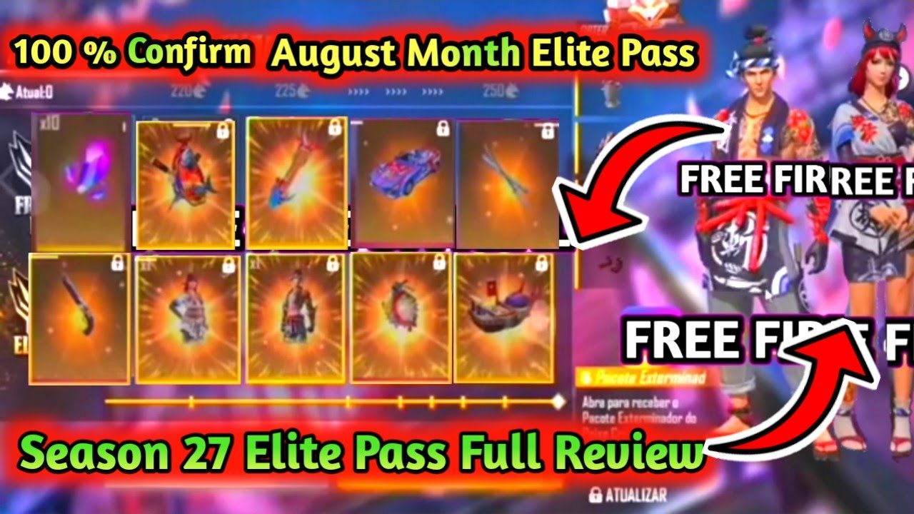 Season 27 Elite Pass Full Review | August Month Elite Pass| Crazy Gamer