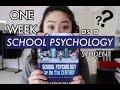 A week in the life of a school psychology student
