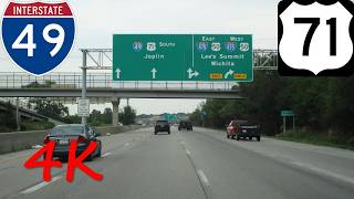 ⁴ᴷ Interstate 49/US 71 (Kansas City Metro) southbound [4K VIDEO]