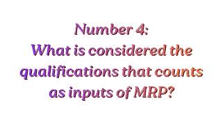 PREVIEW: Preview for Material Requirement Planning: Answering the questions about my video reaction
