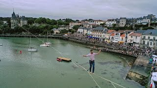 Nathan Paulin sur le fil, pour une performance inédite à Pornic !