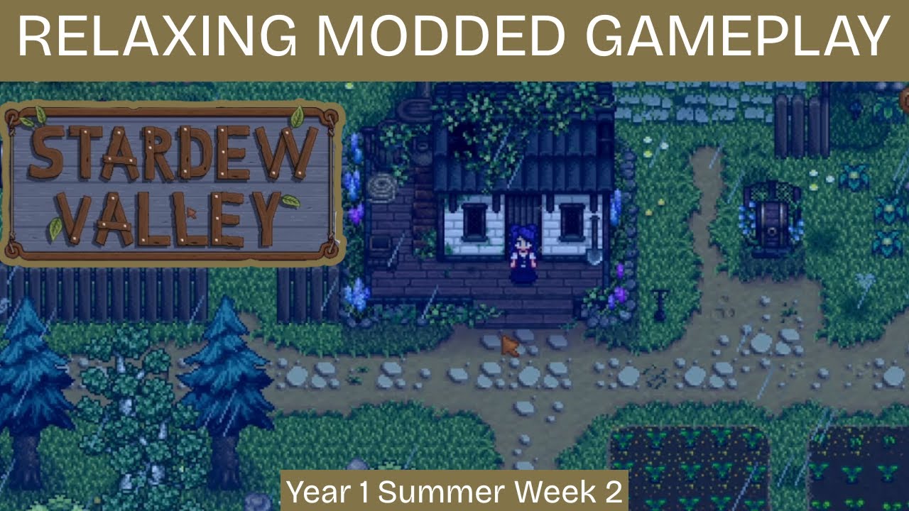 Stardew Valley modded playthrough | no commentary | cozy gameplay for studying or sleeping - YouTube