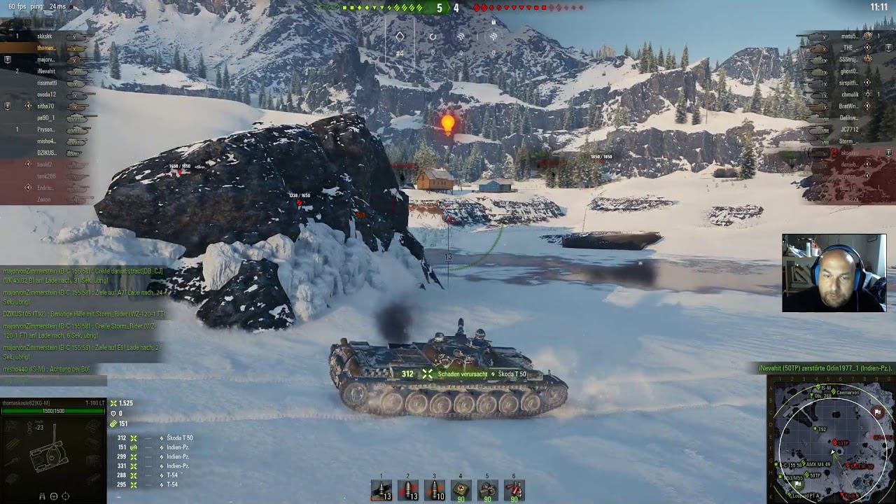 WoT Live Keule zockt gegen AkoAkko..sein unbändiger Siegeswille...war nicht zu erkennen