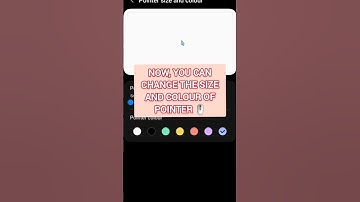 how to change pointer size and colour in samsung | Samsung me pointer change | #samsung | #shorts
