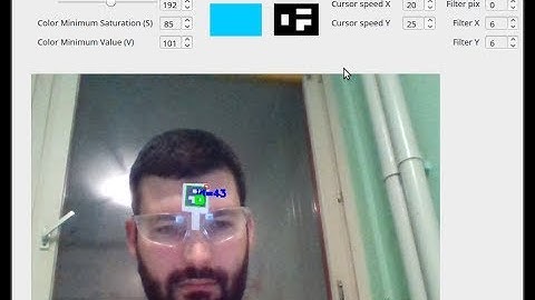 Webcam Cursor demo - Control mouse cursor with head movement using webcam
