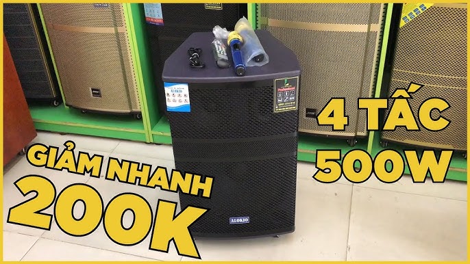 GIẢM NHANH 200k cho loa kéo Alokio R95 bass 4 tấc hát karaoke cực ...