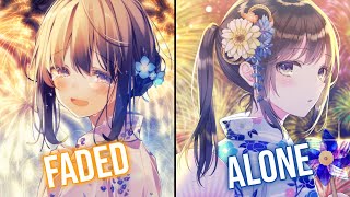 「Nightcore」→Faded x Alone (Switching Vocals/Mashup) - (Lyrics)