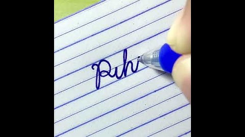 “Pihu” Beautiful name in English cursive handwriting | Calligraphy