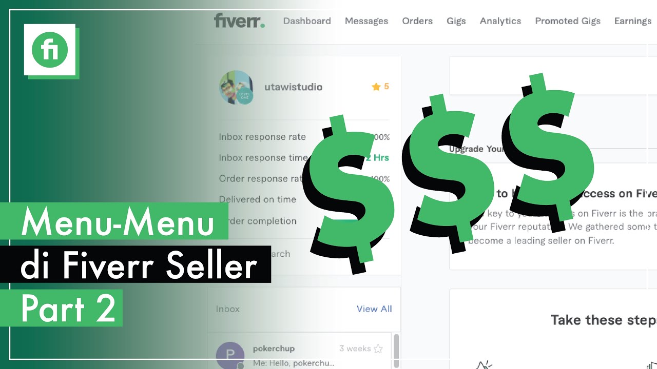 Kenalan Dengan Menu Menu di Fiverr Part 2 - Tutorial Fiverr Untuk ...