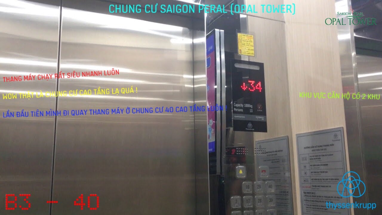 ThyssenKrupp TE-Evolution 1 MR @ Saigon Pearl Apartment (Opal Tower), HCMC, VN