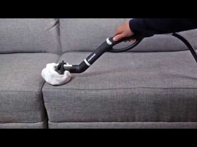 Cómo limpiar un sillón de tela con un limpiador de vapor 